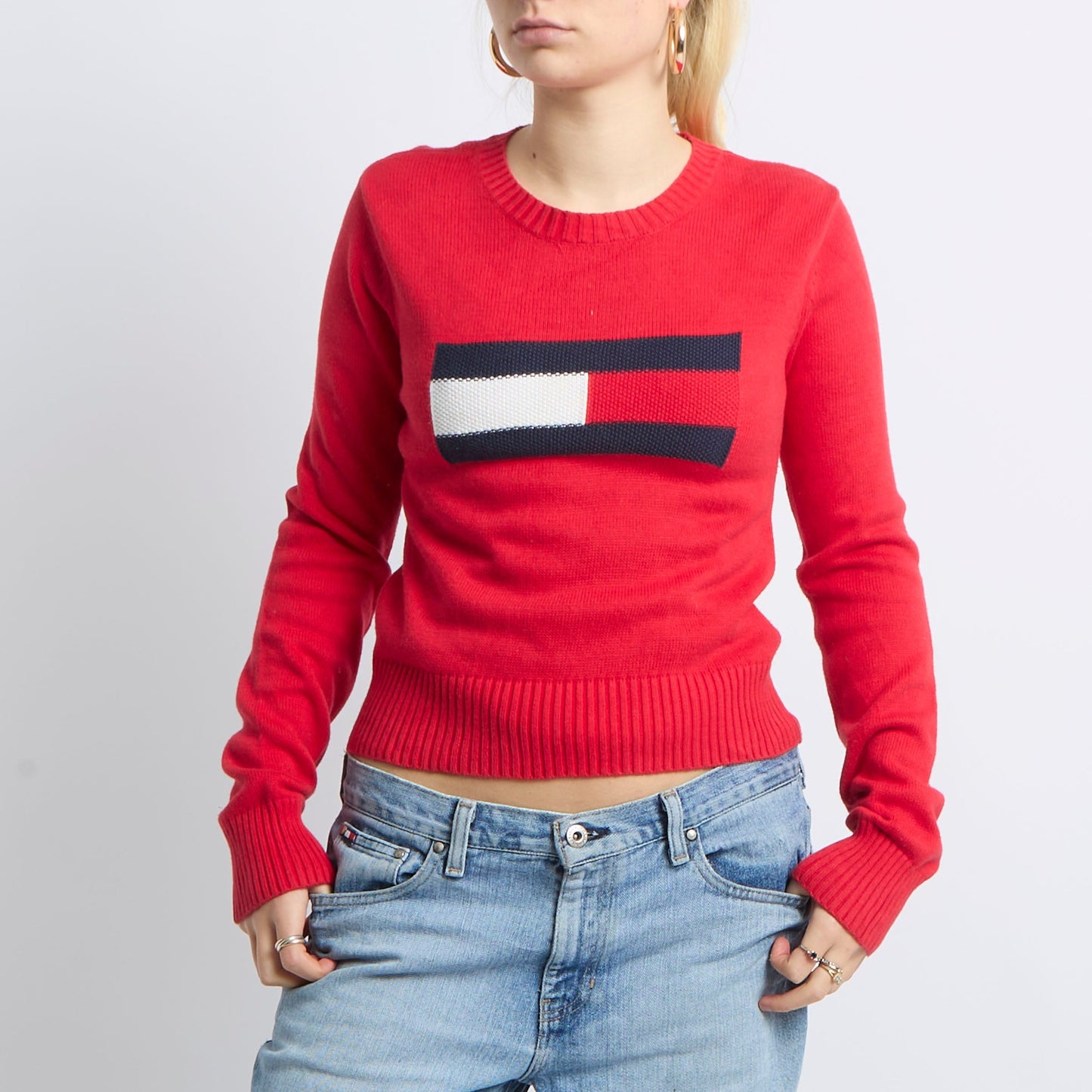 Flag Detail Knit Sweater - UK 10