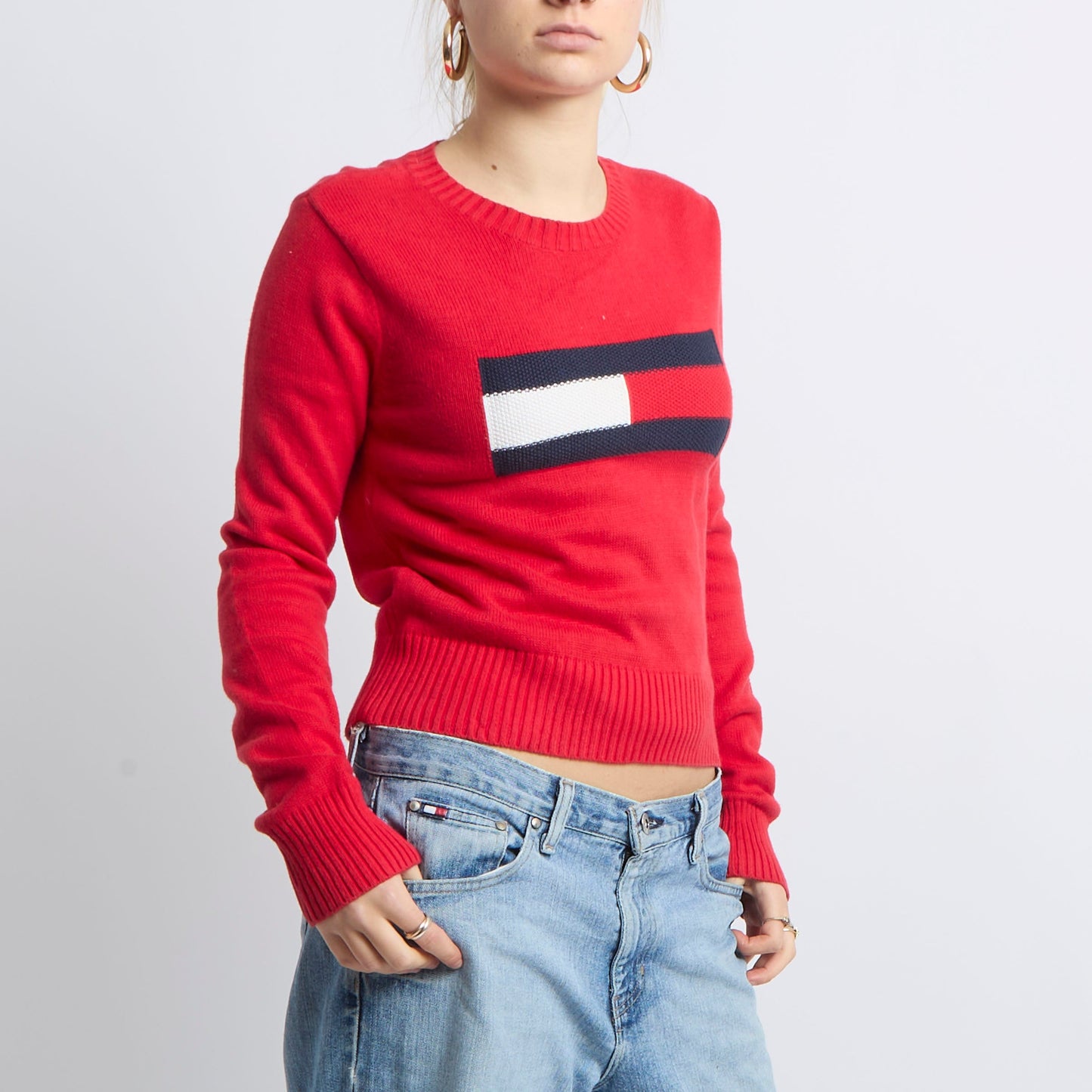 Flag Detail Knit Sweater - UK 10