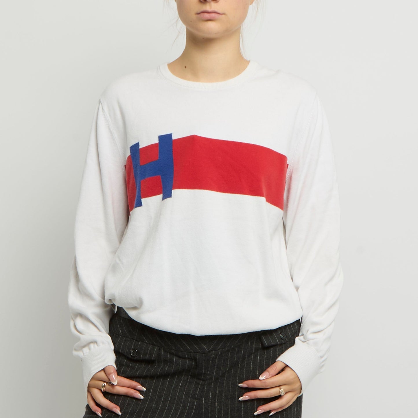 Tommy Hilfiger Graphic Knitted Jumper - UK 10