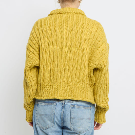 Heavy Knit Turtleneck Sweater - UK 10