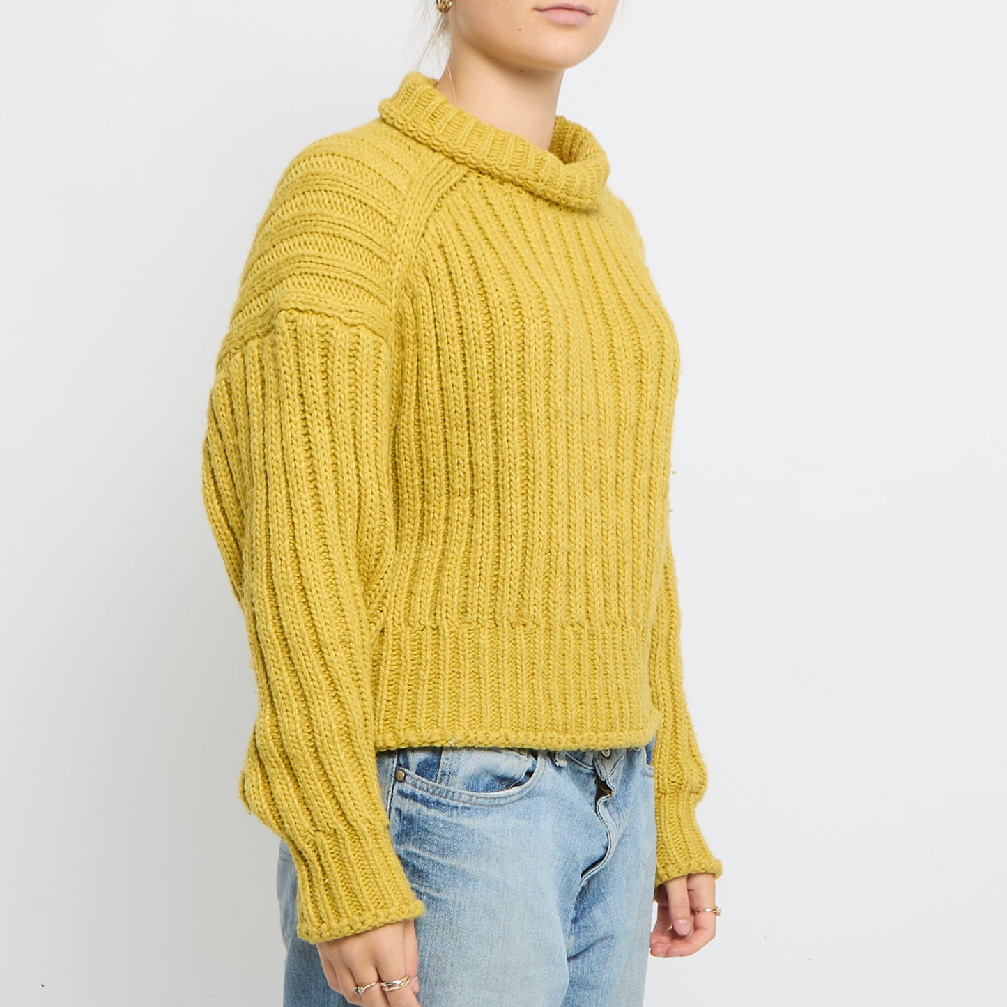 Heavy Knit Turtleneck Sweater - UK 10