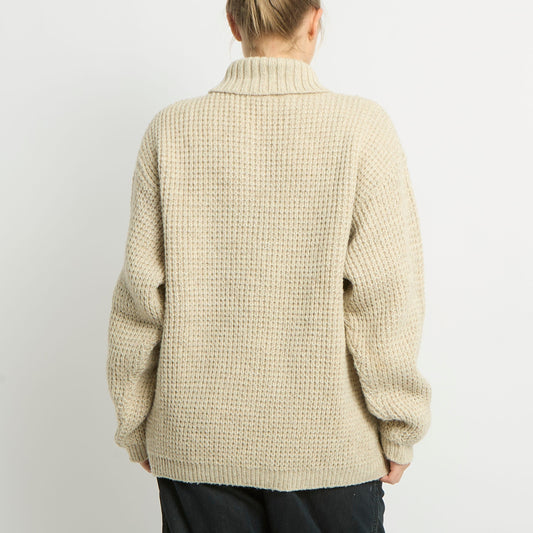 Levi's Chunky Knit Turtle Neck Sweater - UK 12