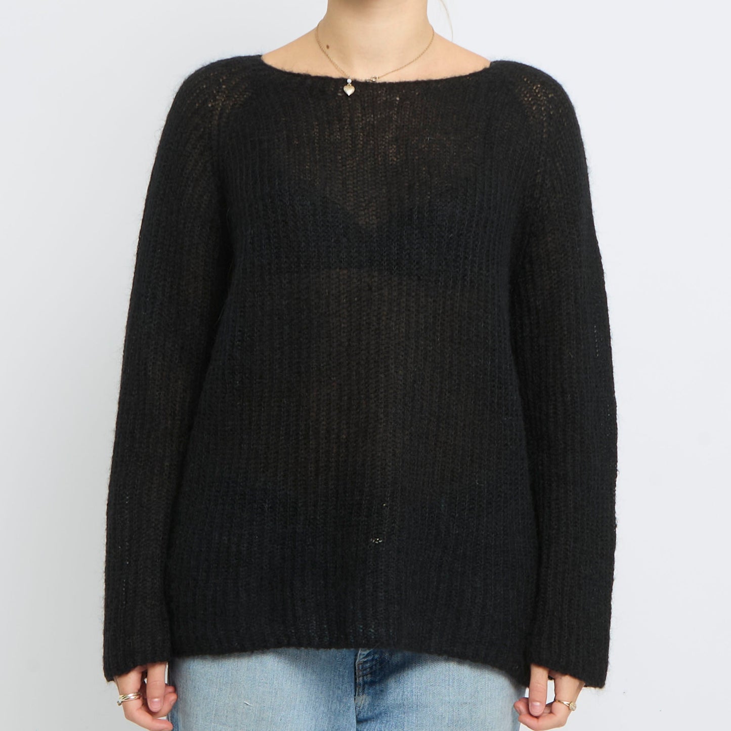 Heavy Knit Roundneck Sweater - UK 12