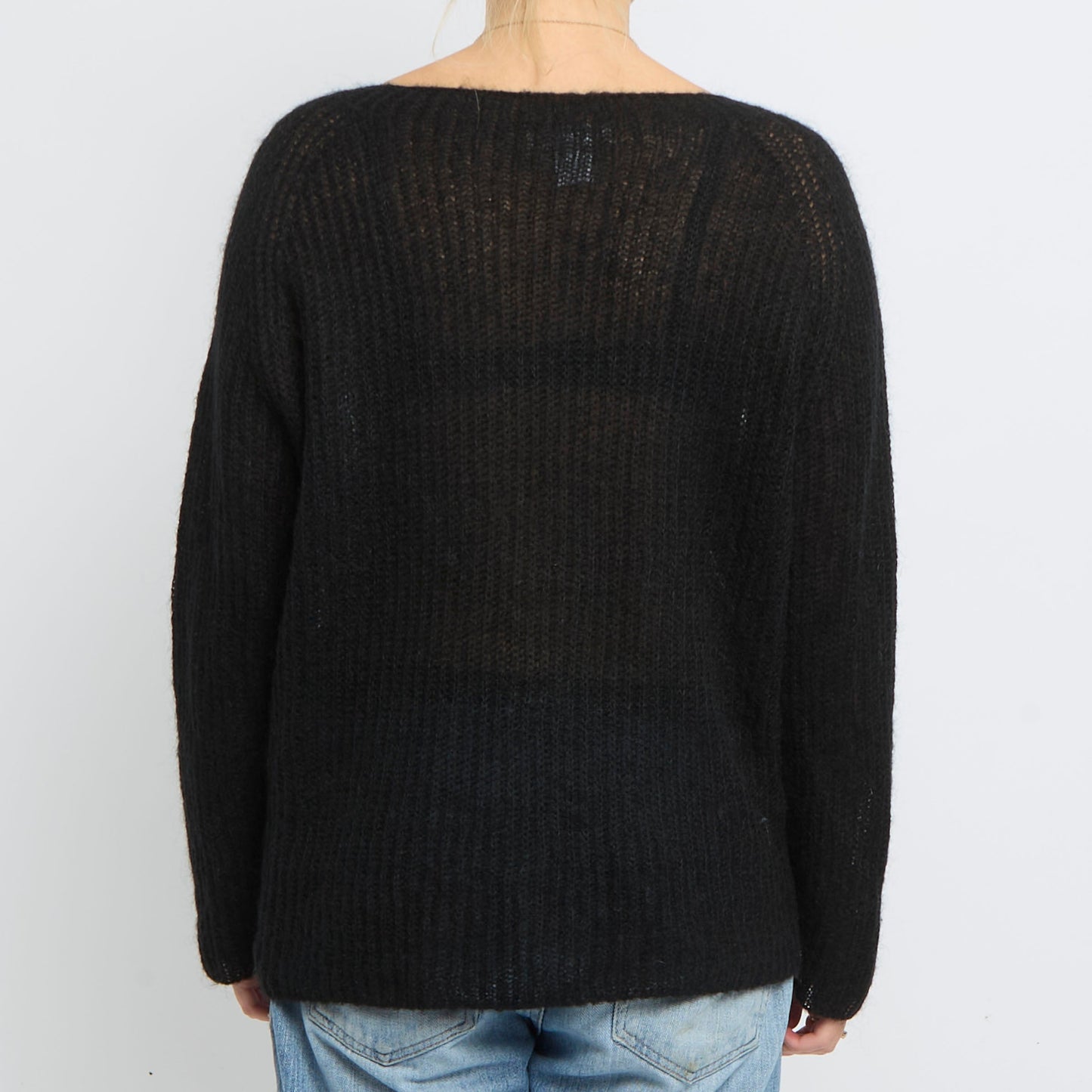 Heavy Knit Round Neck Sweater - UK 12