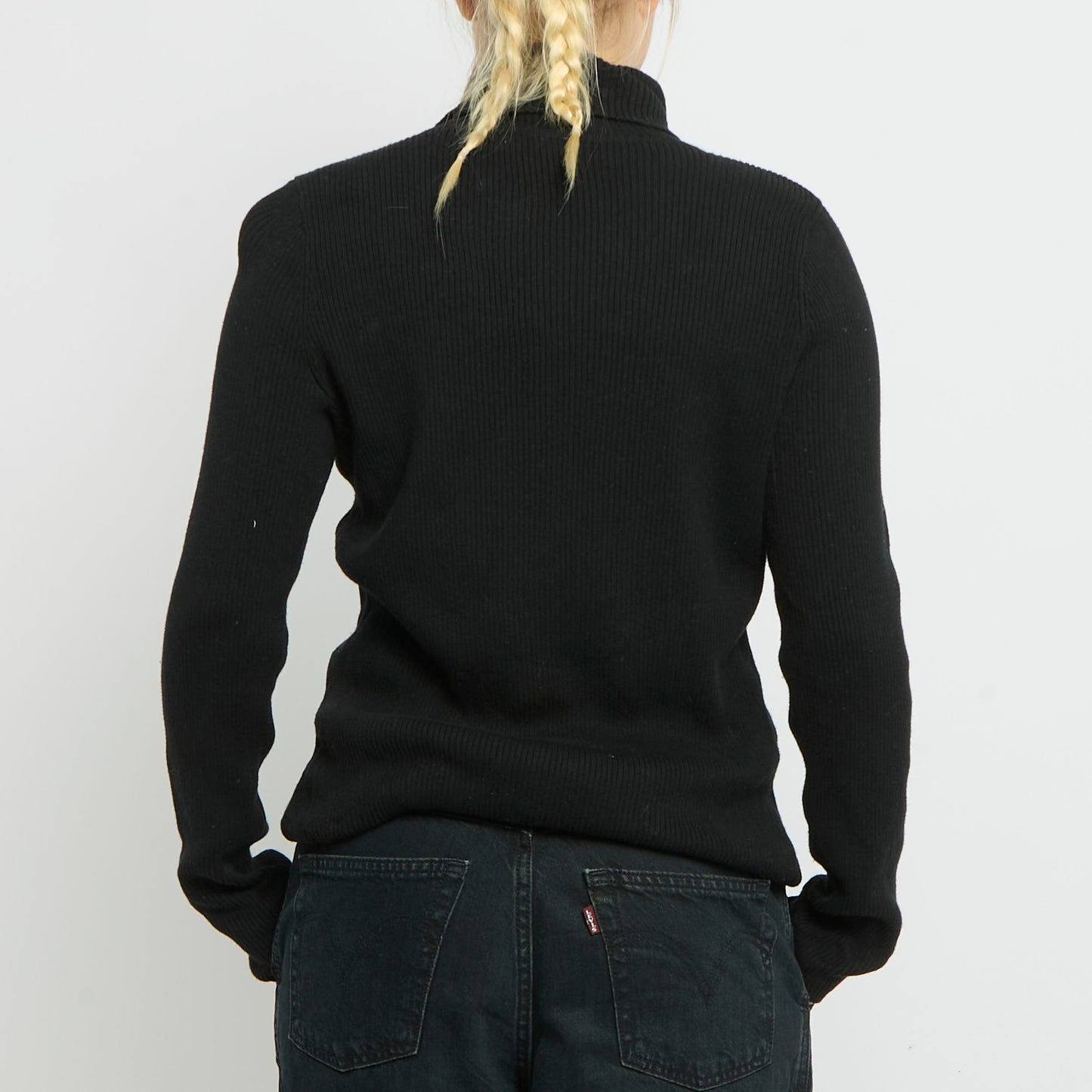 Ralph Lauren Polo Neck Ribbed Sweater- UK 12