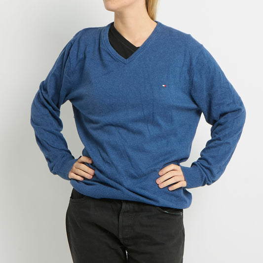 Tommy Hilfiger V-Neck Sweatshirt - UK 12