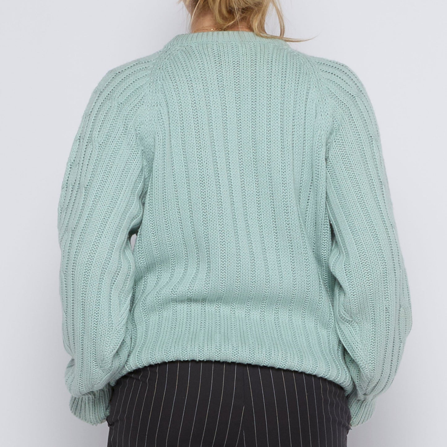 Cable Knit Heavy Sweater - UK 12