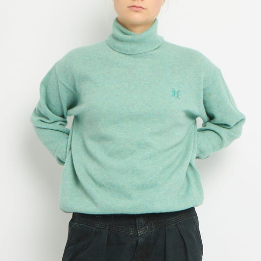 Lightweight Polo Neck knitted Jumper- UK 12