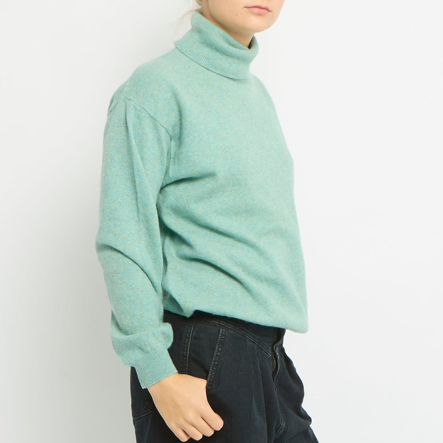 Lightweight Polo Neck knitted Jumper- UK 12