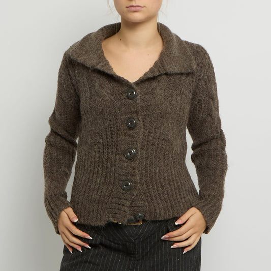 Chunky Knit Cardigan - UK 12