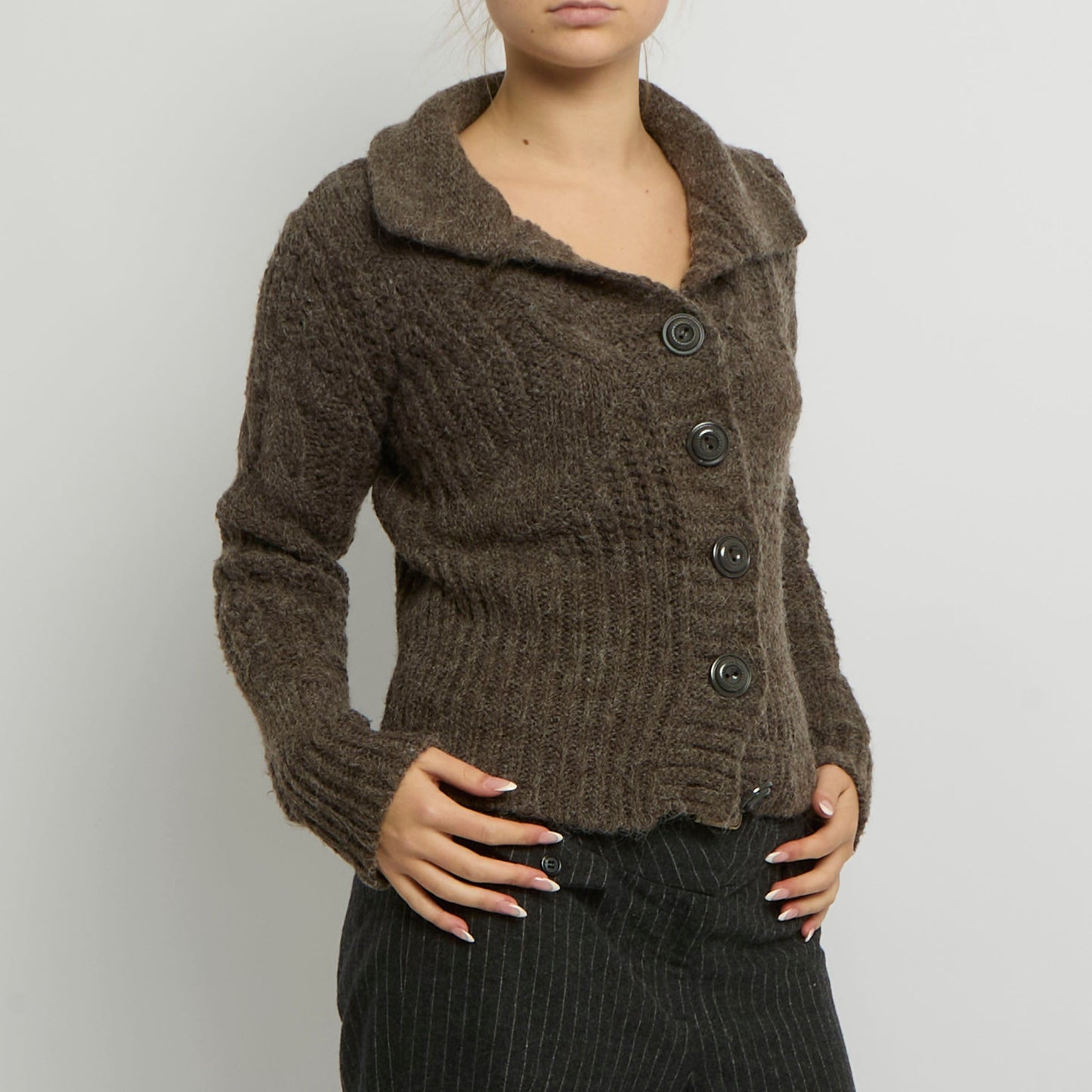 Chunky Knit Cardigan - UK 12