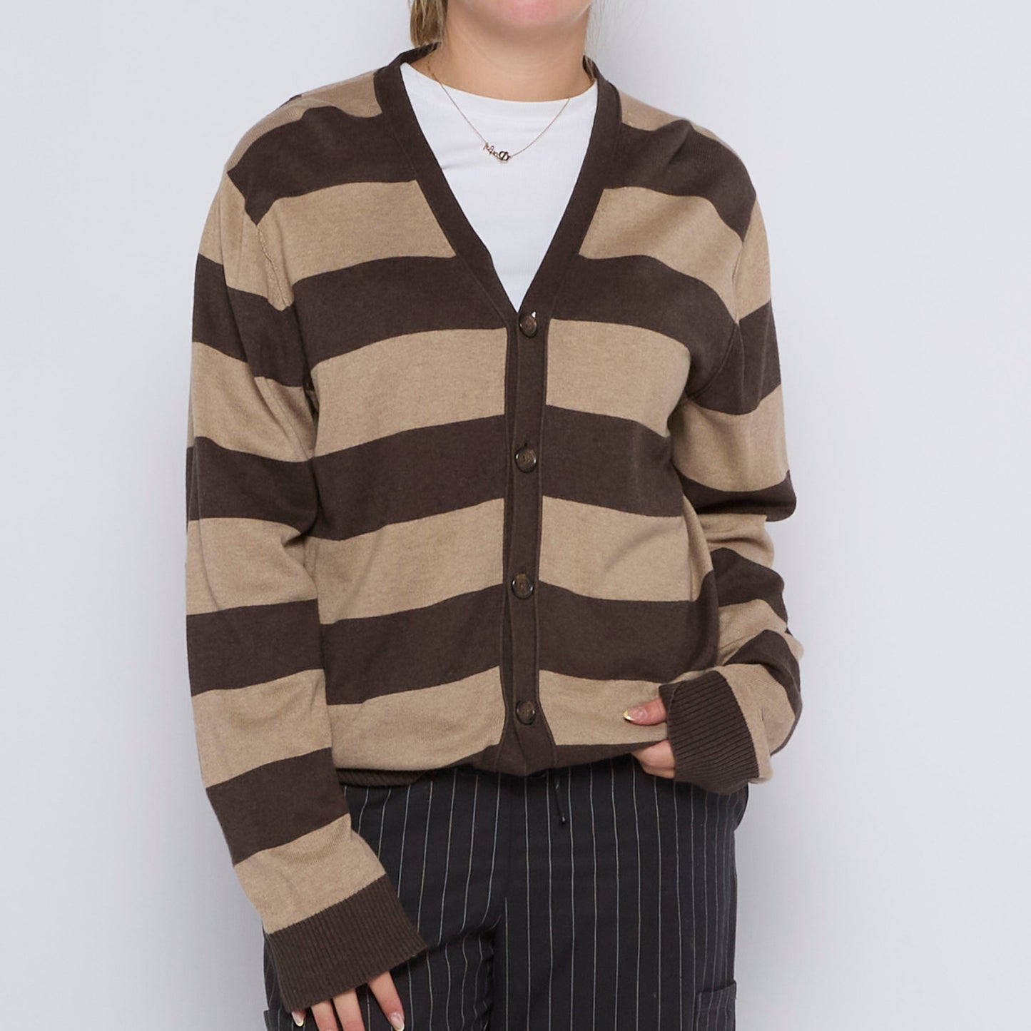 Tommy Hilfiger Striped Cardigan - UK 12