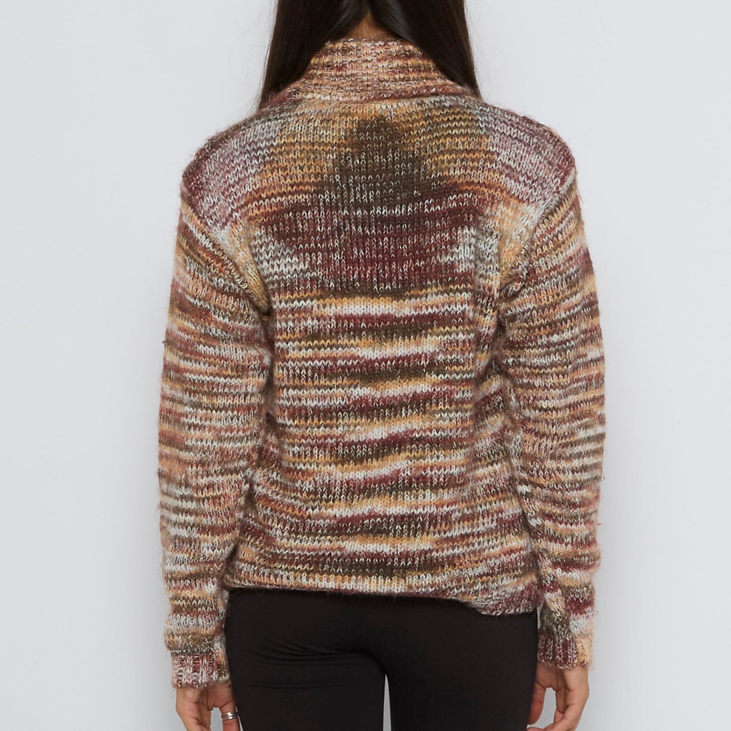 Space Dye Yarn Roll Neck Sweater - UK 12