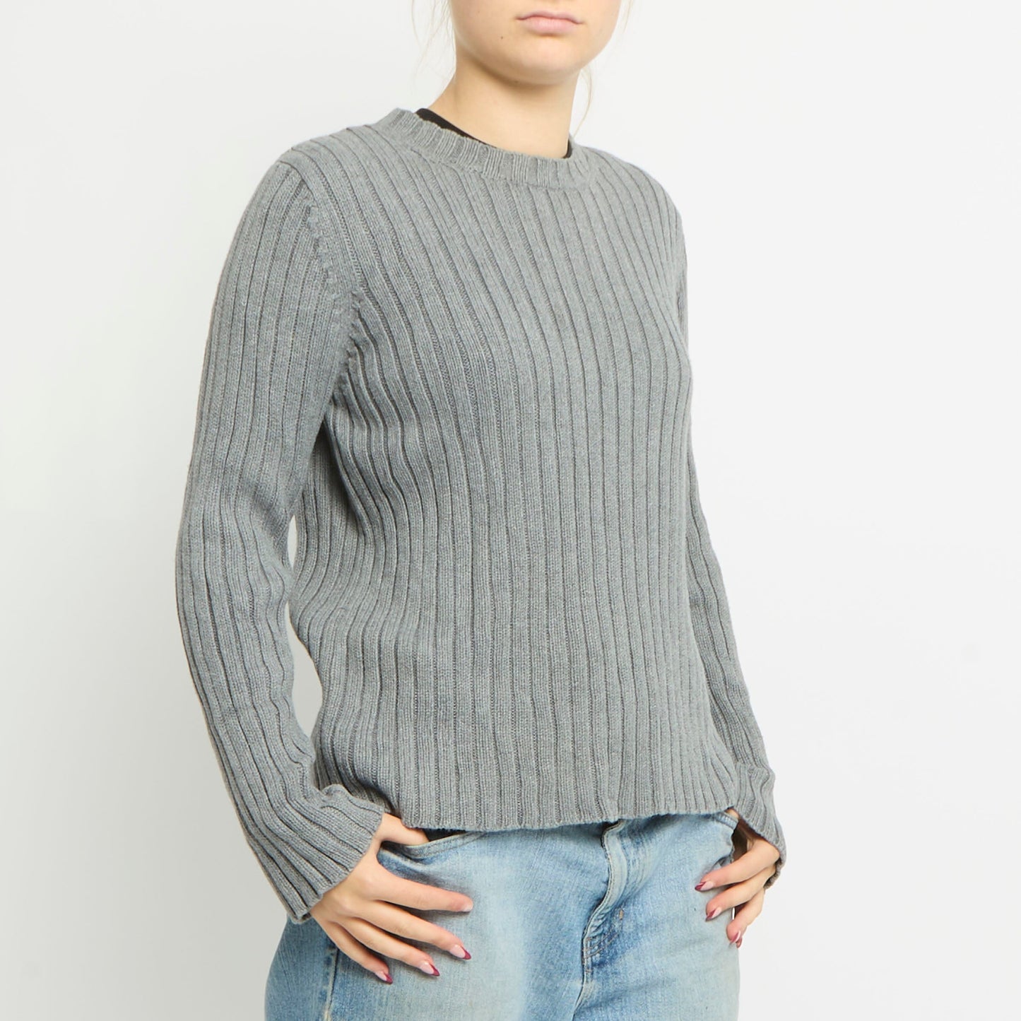 Ralph Lauren Ribbed Chunky Knit Jumper - UK 12