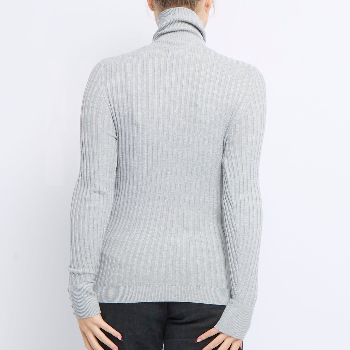 Ribbed Turtleneck Sweater - UK 12