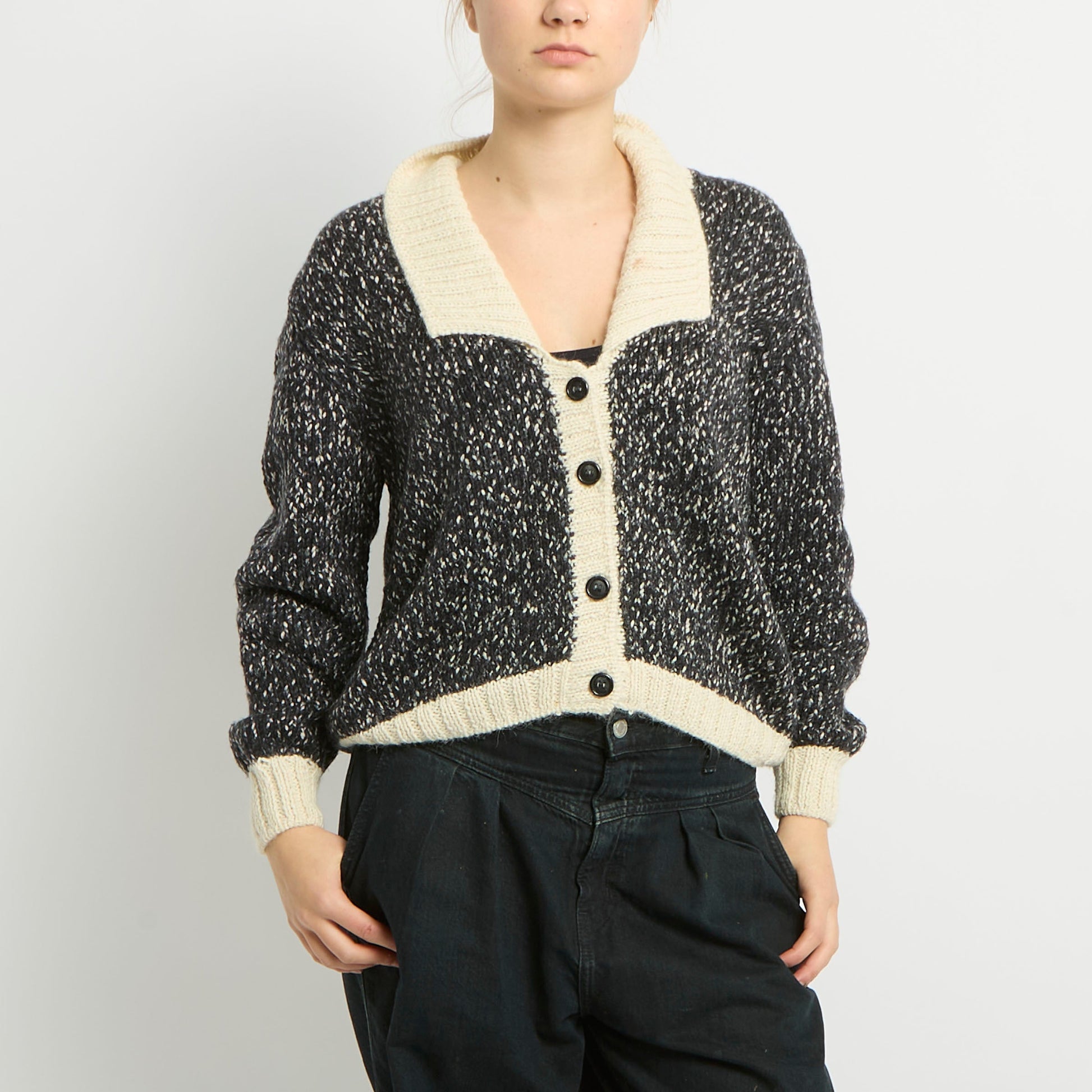 Chunky Knit Cardigan - UK 12