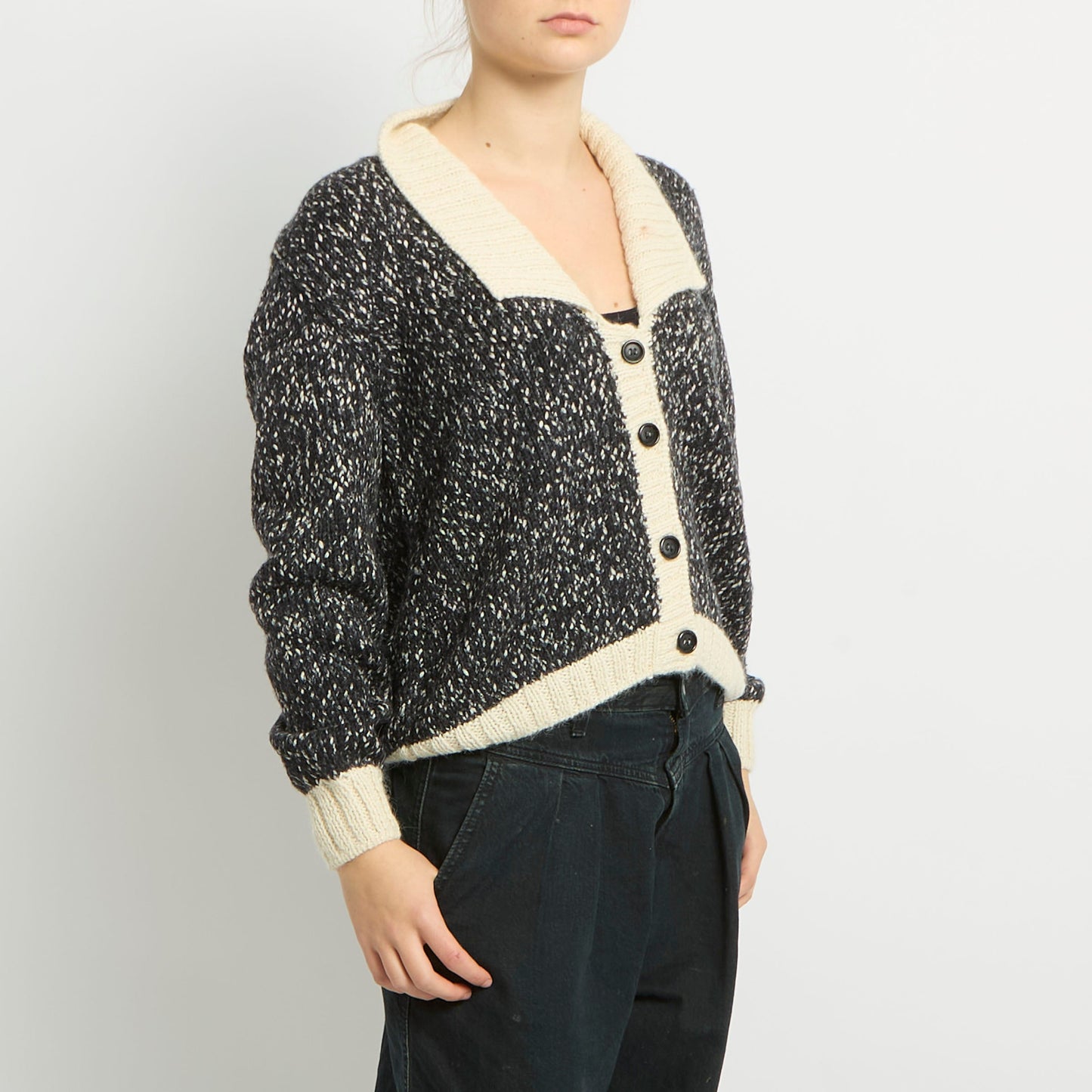 Chunky Knit Cardigan - UK 12