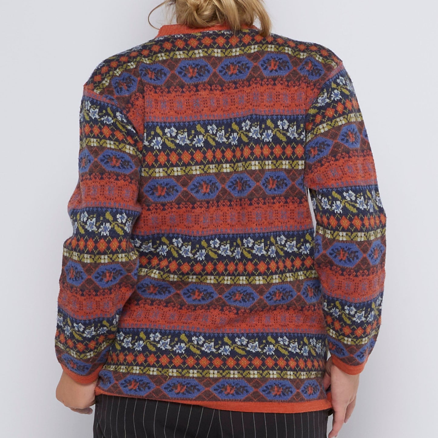 Graphic Wool Crewneck Sweater - UK 12