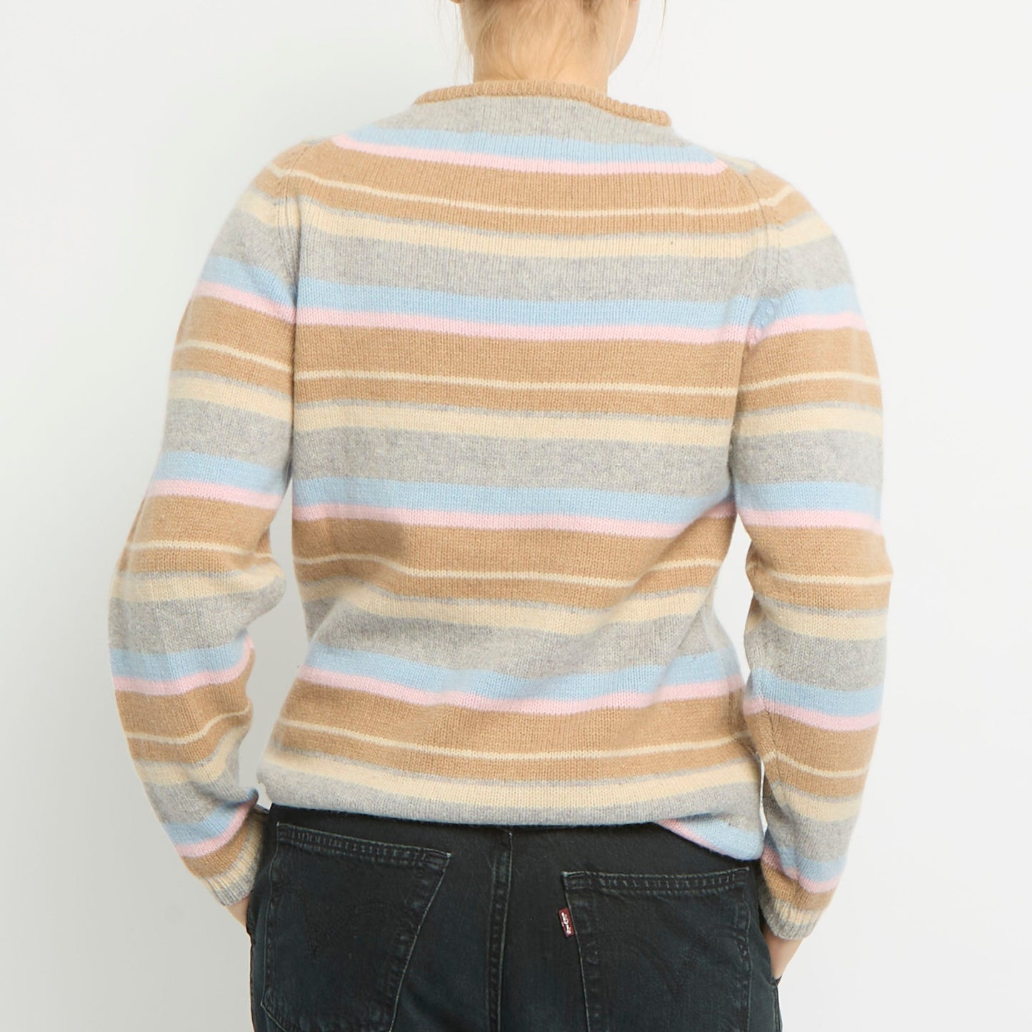 Barbour Heavyweight Striped Knitted Jumper - UK 12