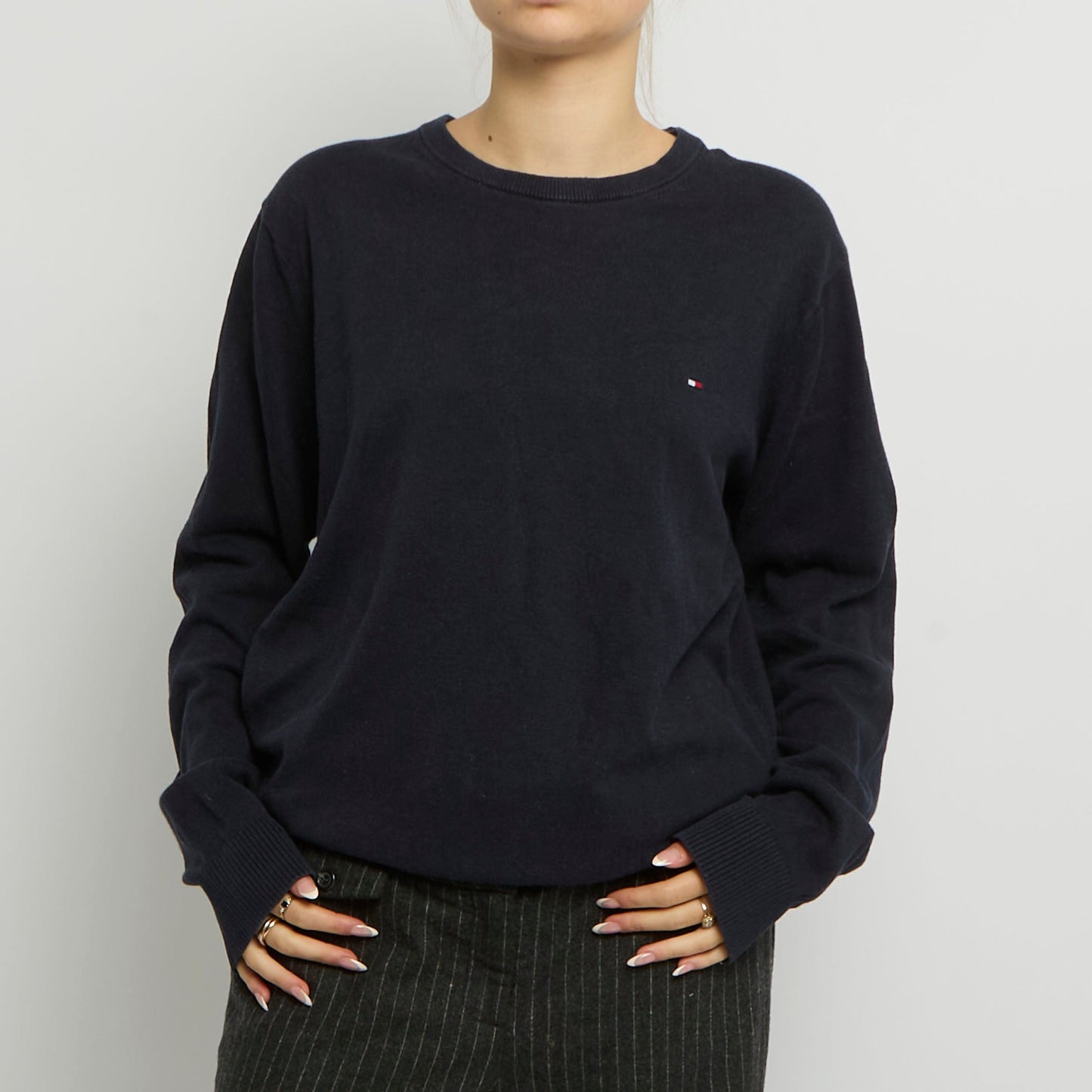 Tommy Hilfiger Round Neck Knit Jumper - UK 12