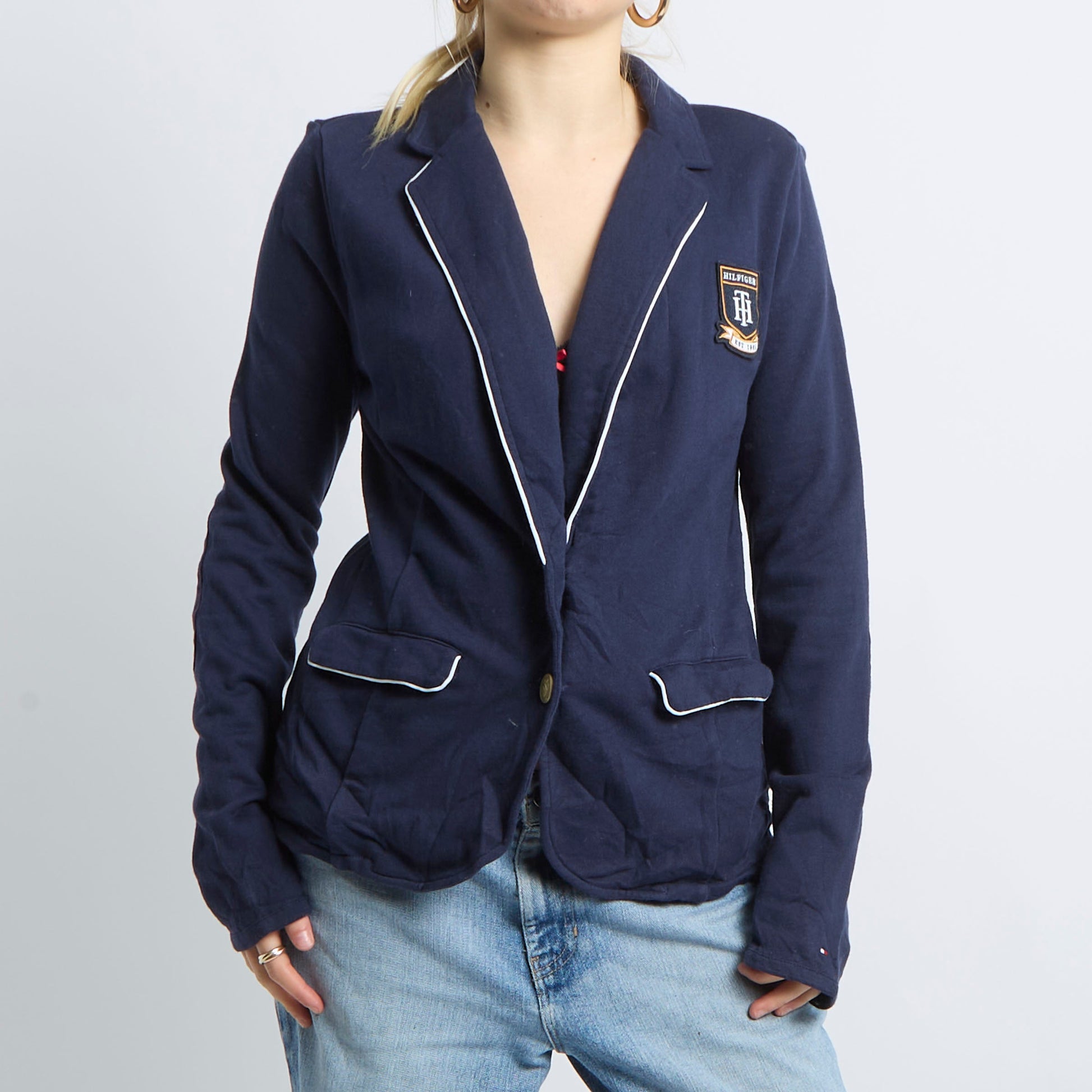 Logo Knitted Blazer Jumper - UK 12