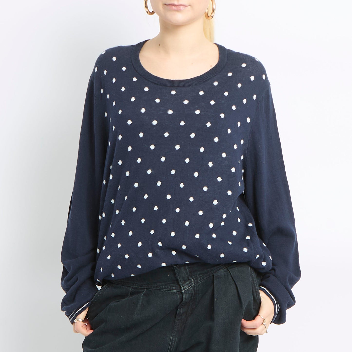 Tommy Hilfiger Polka Dot Sweatshirt - UK 12