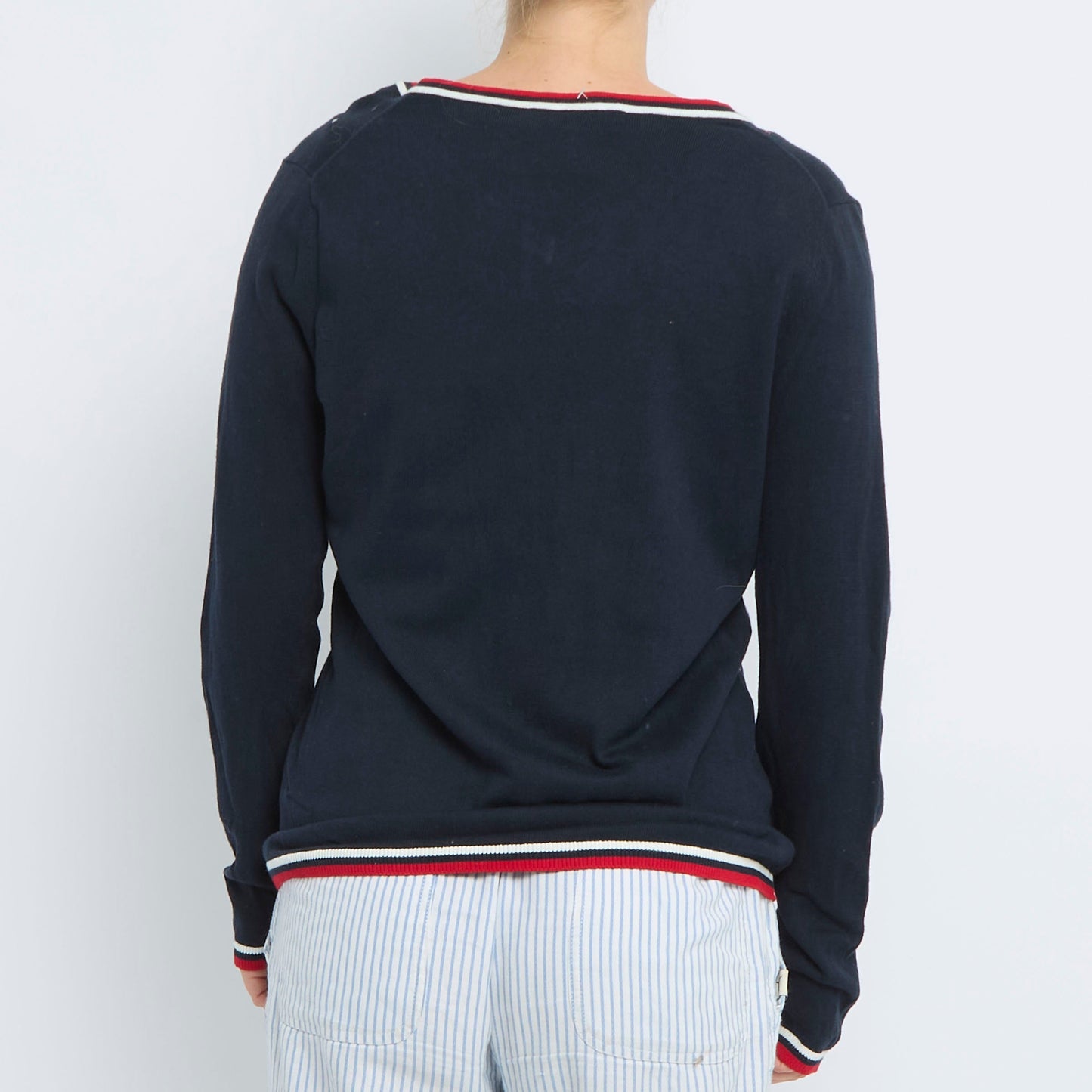 Tommy Hilfiger V-Neck Sweater - UK 12