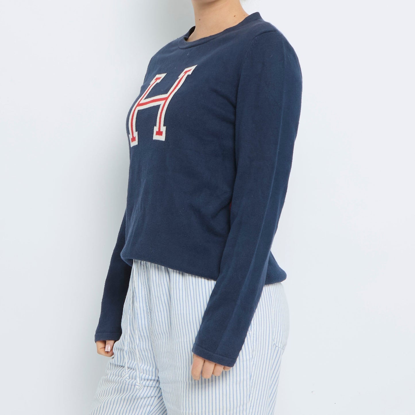 Tommy Hilfiger Letter  Crewneck Sweater - UK 12