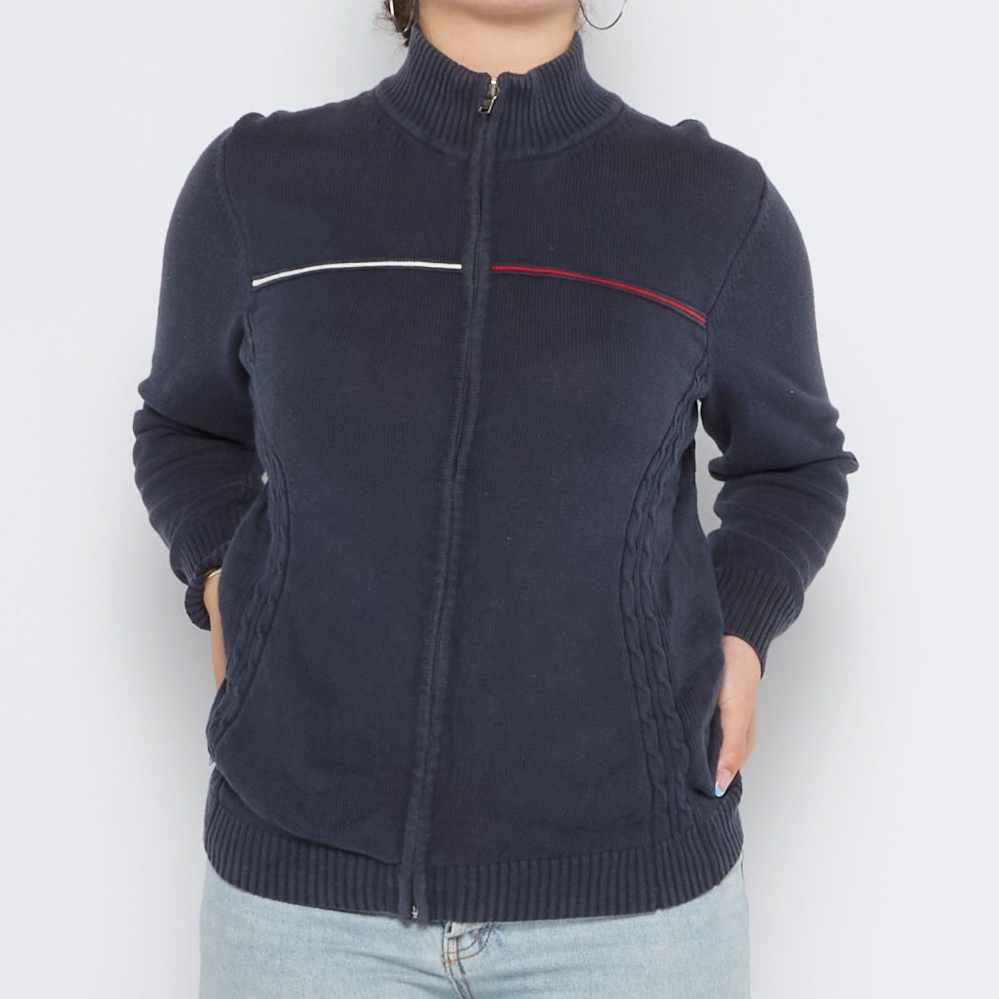 Tommy Hilfiger Full Zip Sweater - UK 12