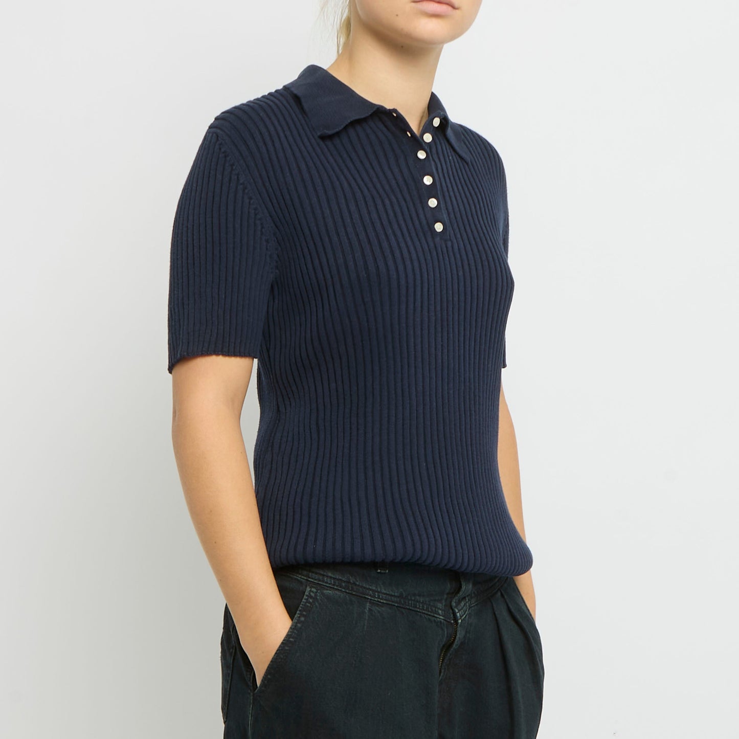 Tommy Hilfiger Knitted Polo Shirt - UK 12