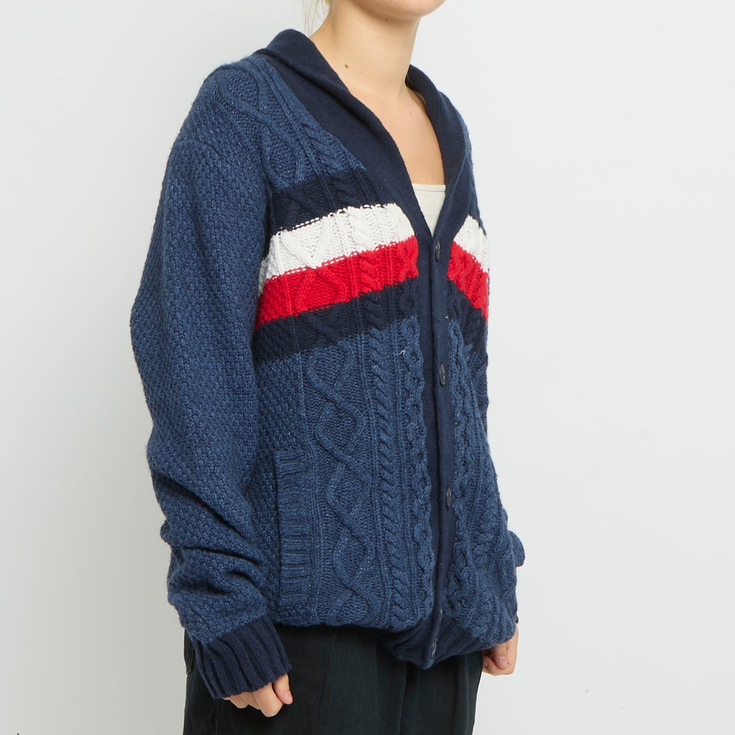 Tommy Hilfiger Chunky Knitted Cardigan- UK 12