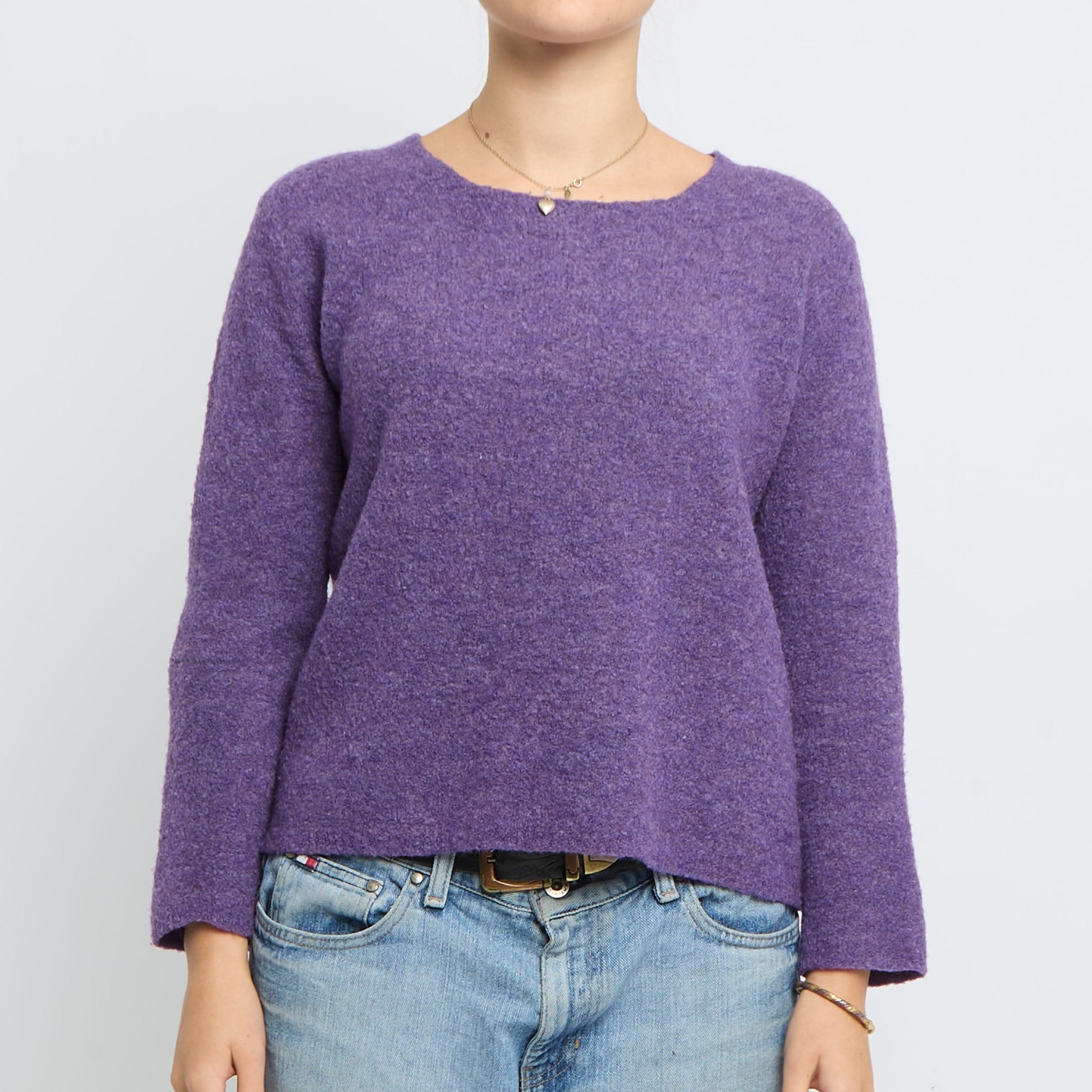 Heavy Knit Roundneck Sweater - UK 12