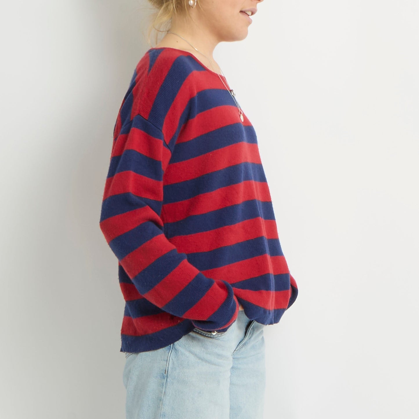 Tommy Hilfiger Crew Neck Stripe Sweater - UK 12