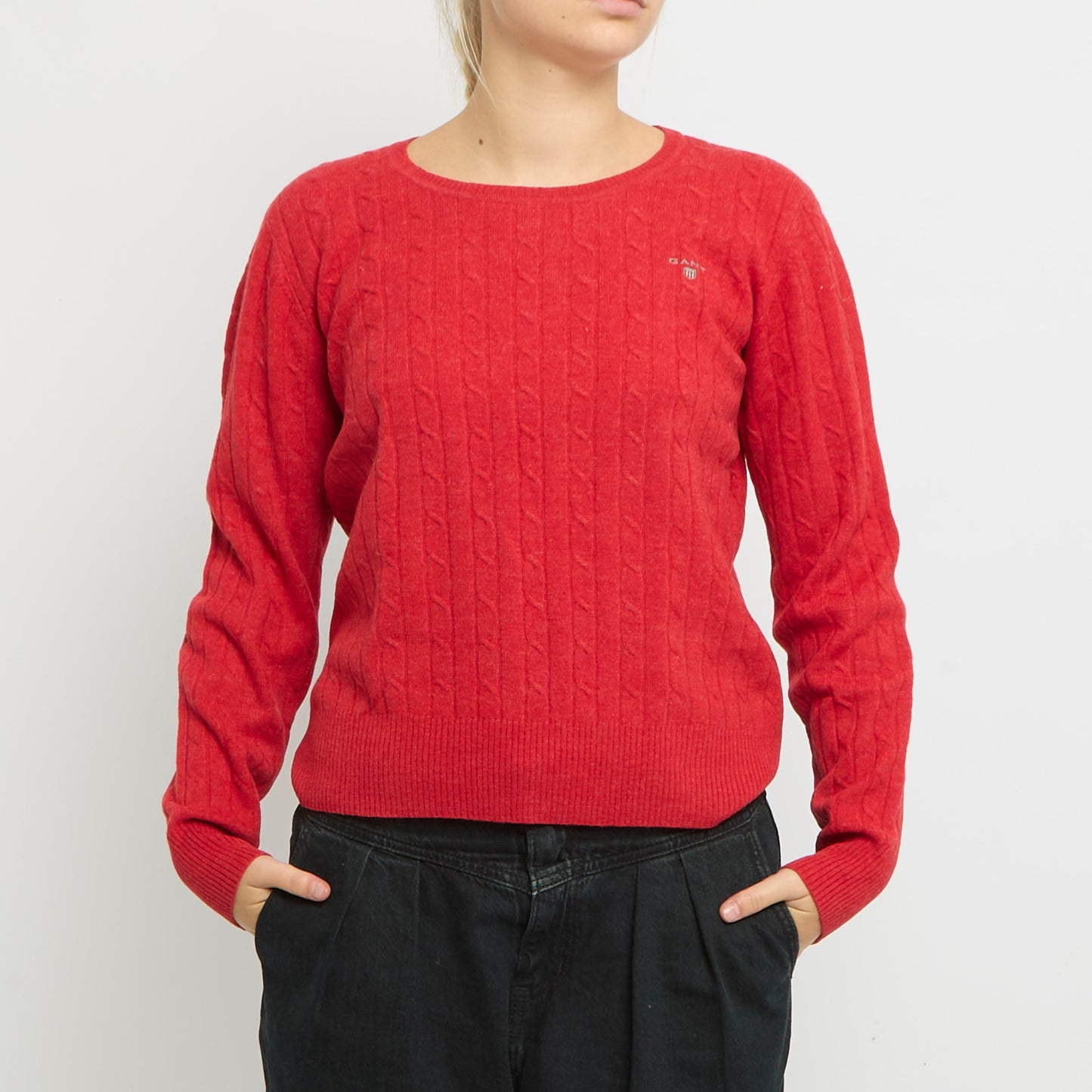 Gant Cableknit Crewneck Sweater - UK 12