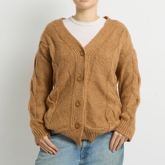 Cable Knit Cardigan - UK 14