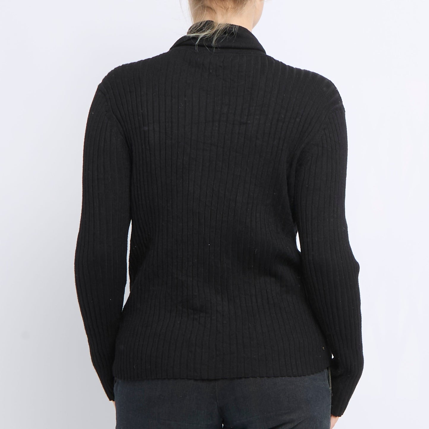 Ribbed Turtleneck Sweater - UK 14