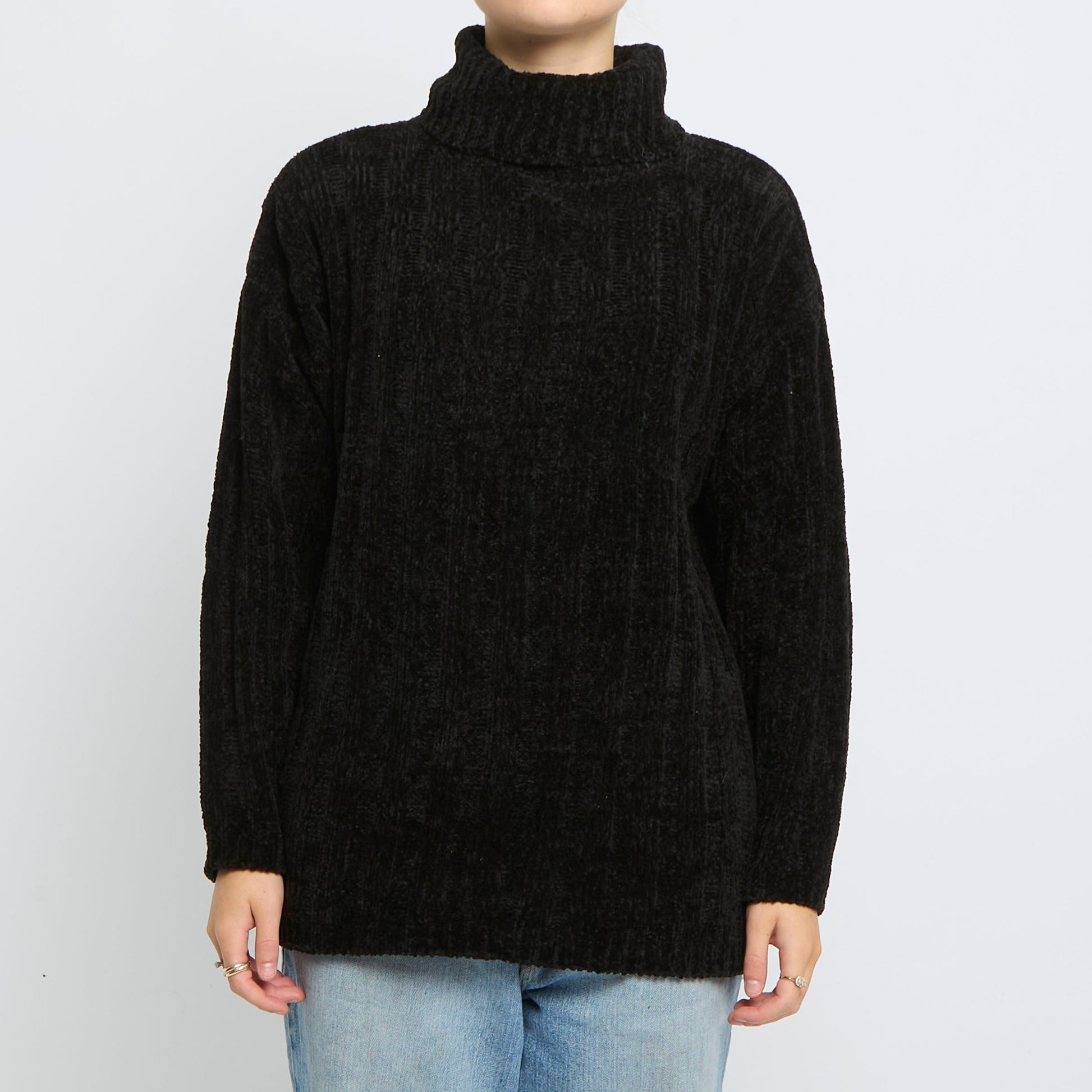 Ribbed Turleneck Sweater - UK 14