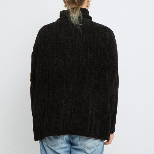 Ribbed Turtleneck Sweater - UK 14