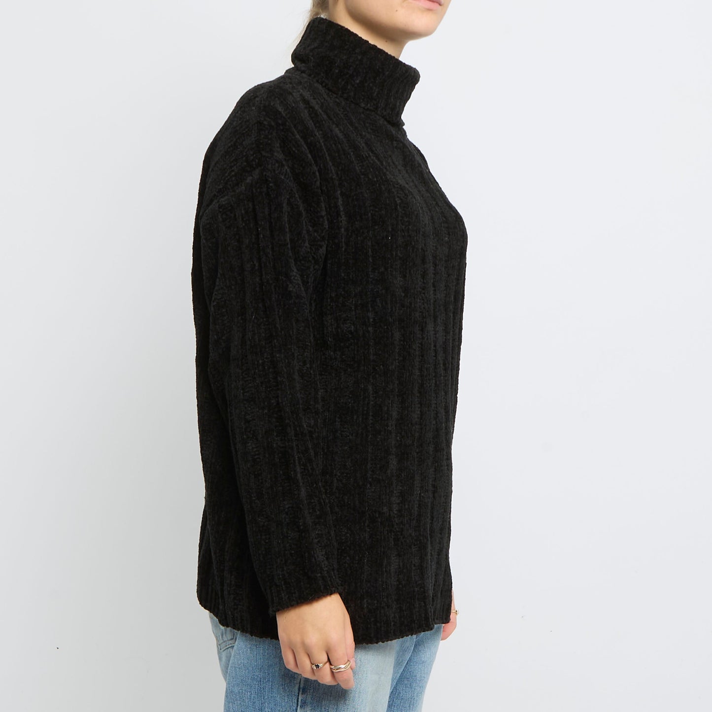 Ribbed Turtleneck Sweater - UK 14