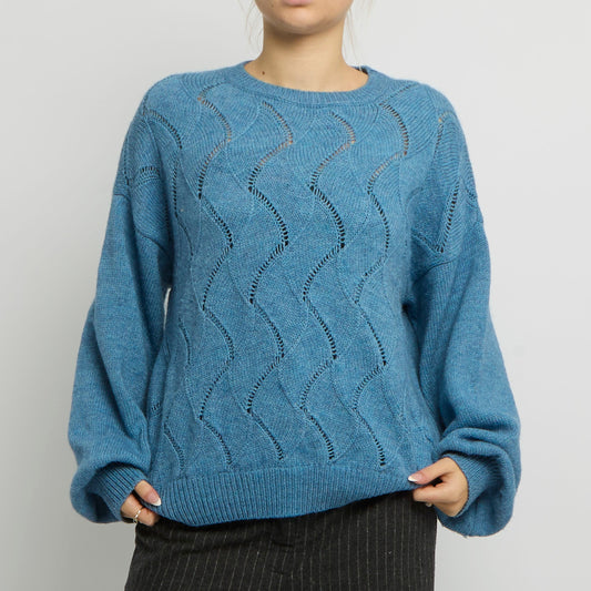 Soft Knit Patterned Jumper - UK 14