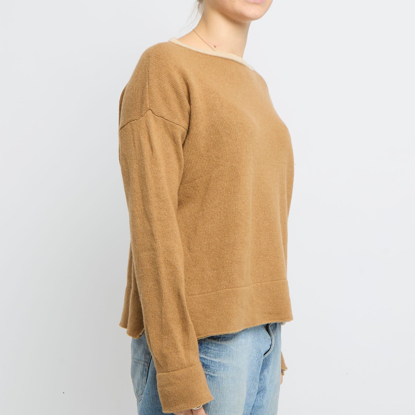 Heavy Knit Round Neck Sweater - UK 14