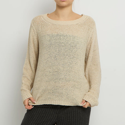 Crochet Knitted Sweatshirt - UK 14