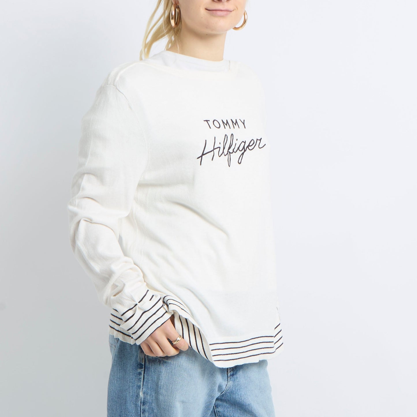 Tommy Hilfiger Logo Sweatshirt - UK 14