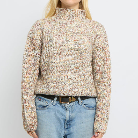 Chunky Knit Turtle Neck Jumper- UK 14