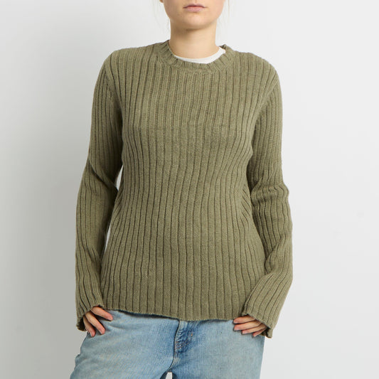 Ralph Lauren Ribbed Knit Jumper - UK 14