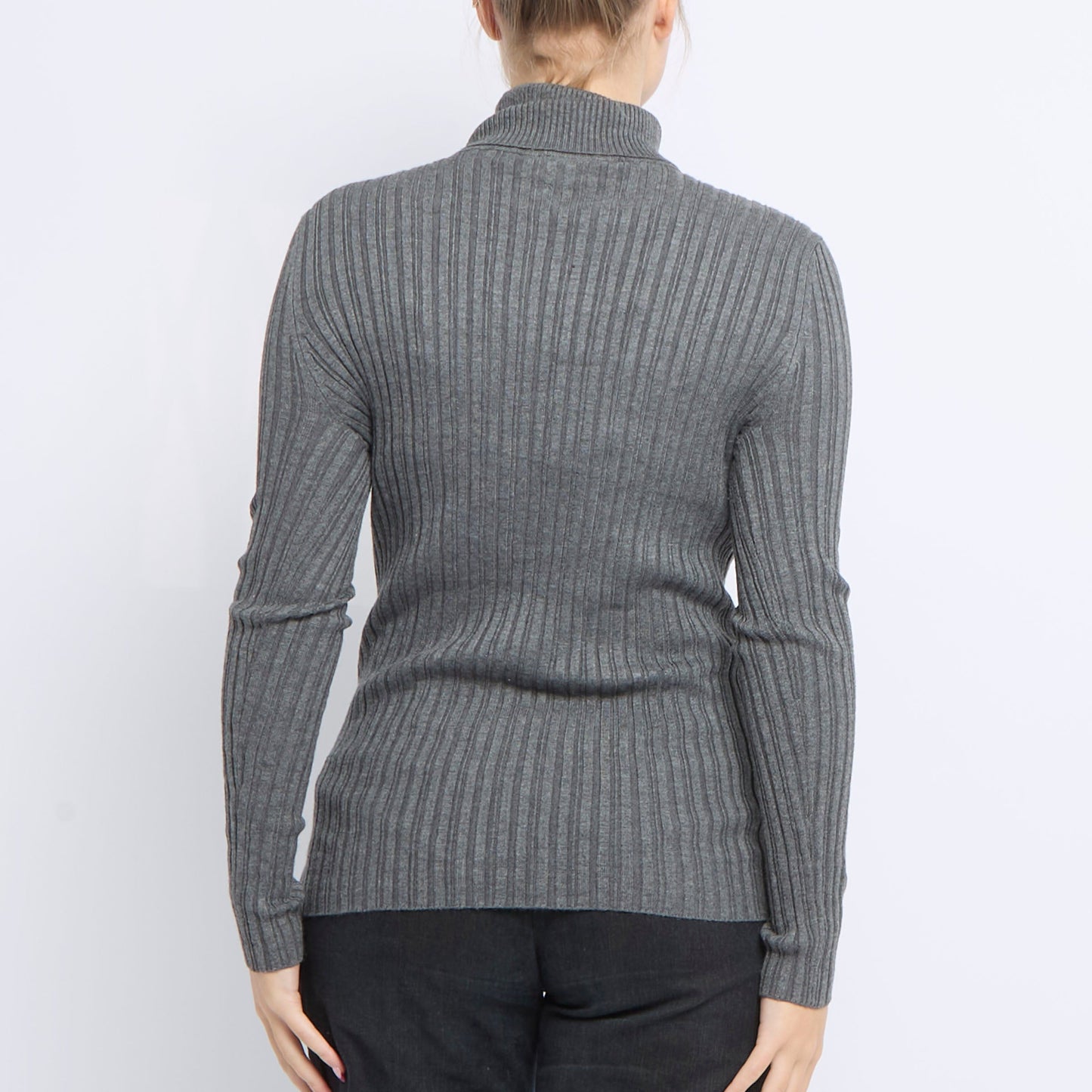 Ribbed Turtleneck Sweater - UK 14