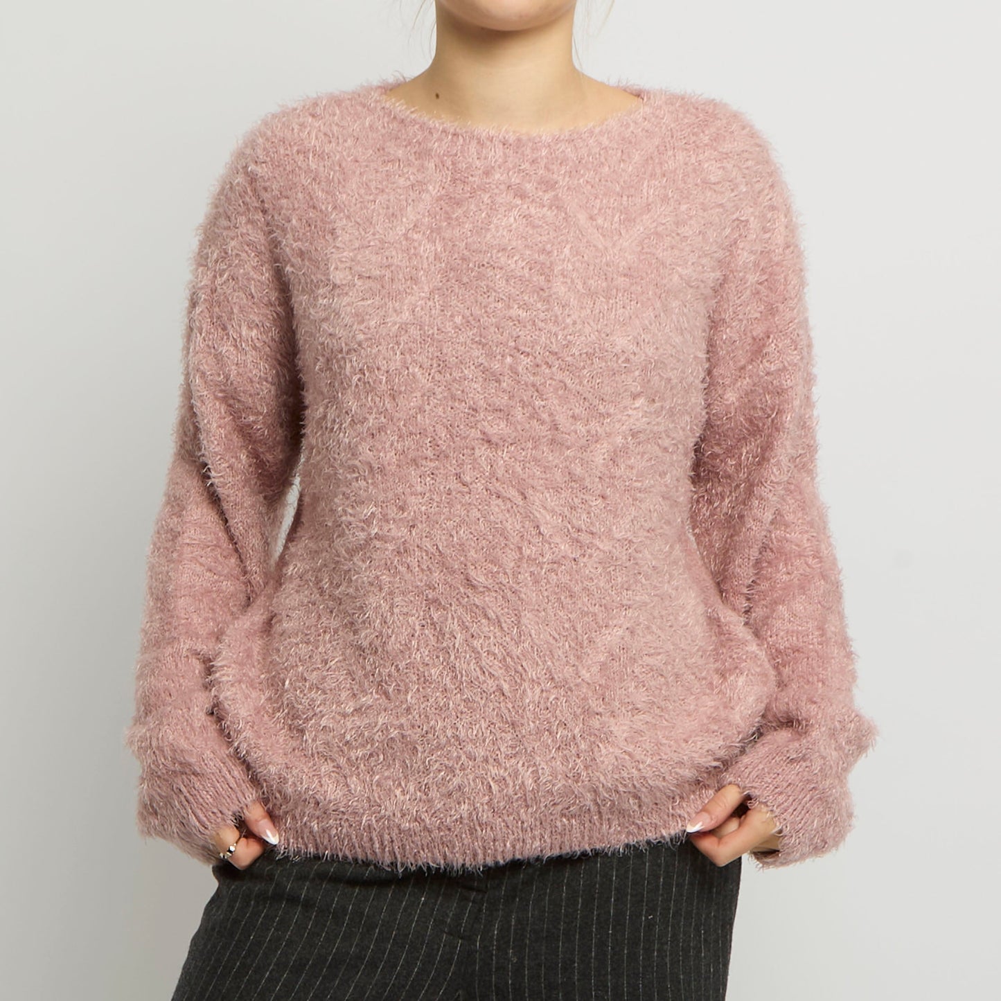 Soft Knitted Scoop Neck Jumper - UK 14