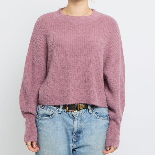 Soft Knit Batwing Cropped Jumper- UK 14