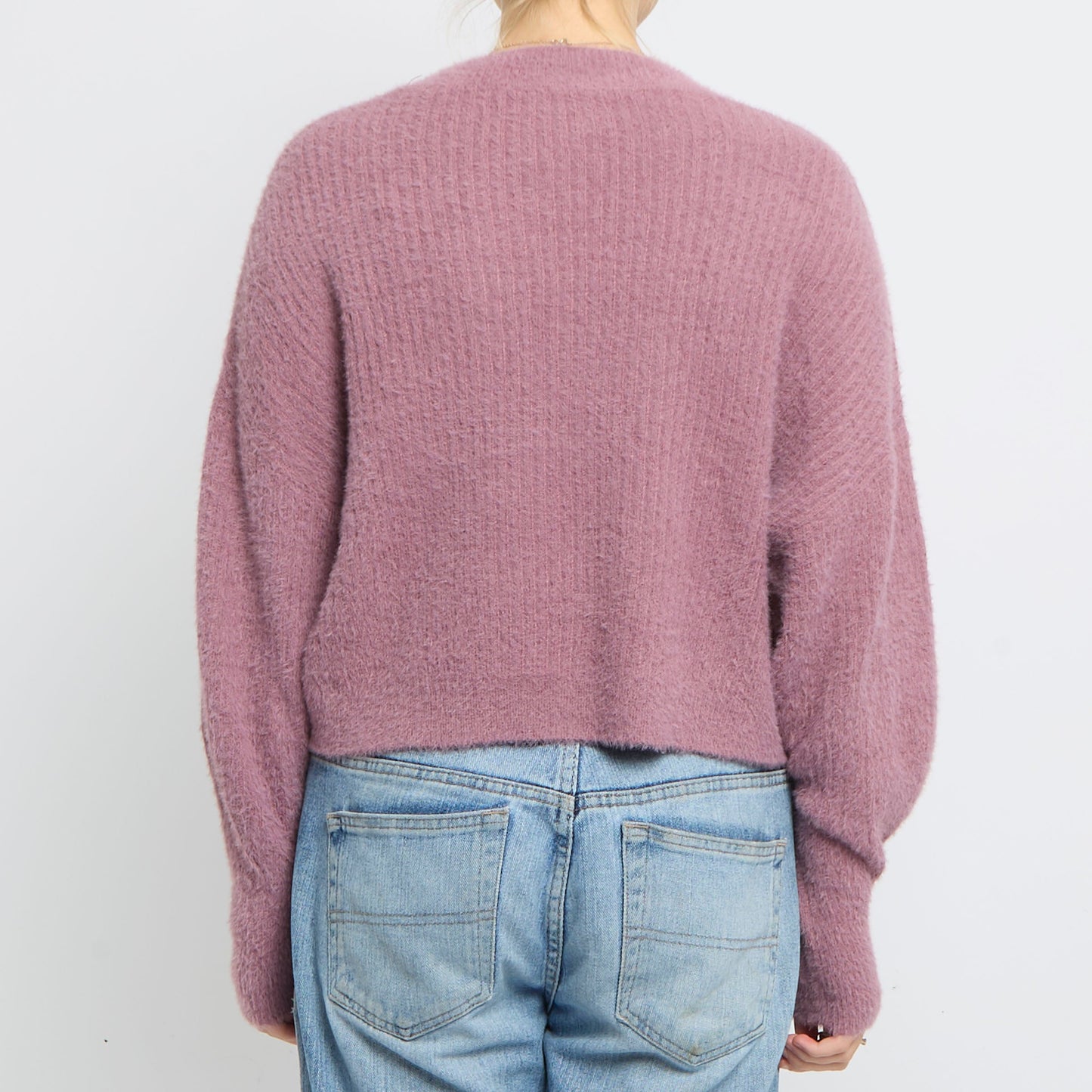 Soft Knit Batwing Cropped Jumper- UK 14