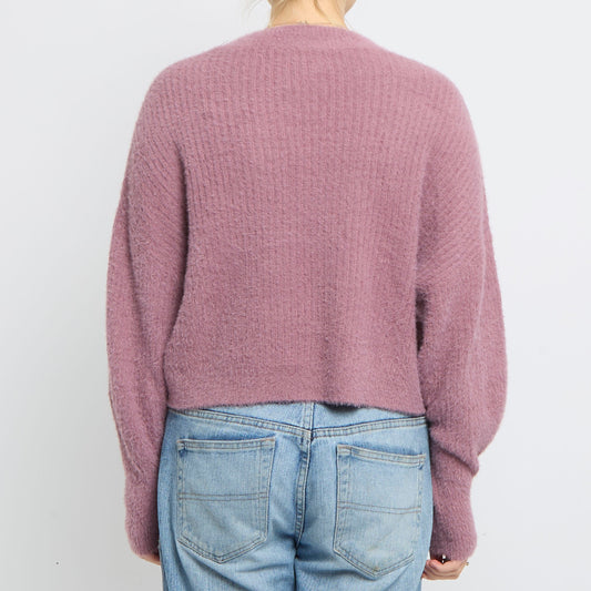 Soft Knit Batwing Cropped Jumper- UK 14